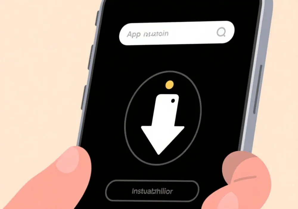 APP安装流程示意图